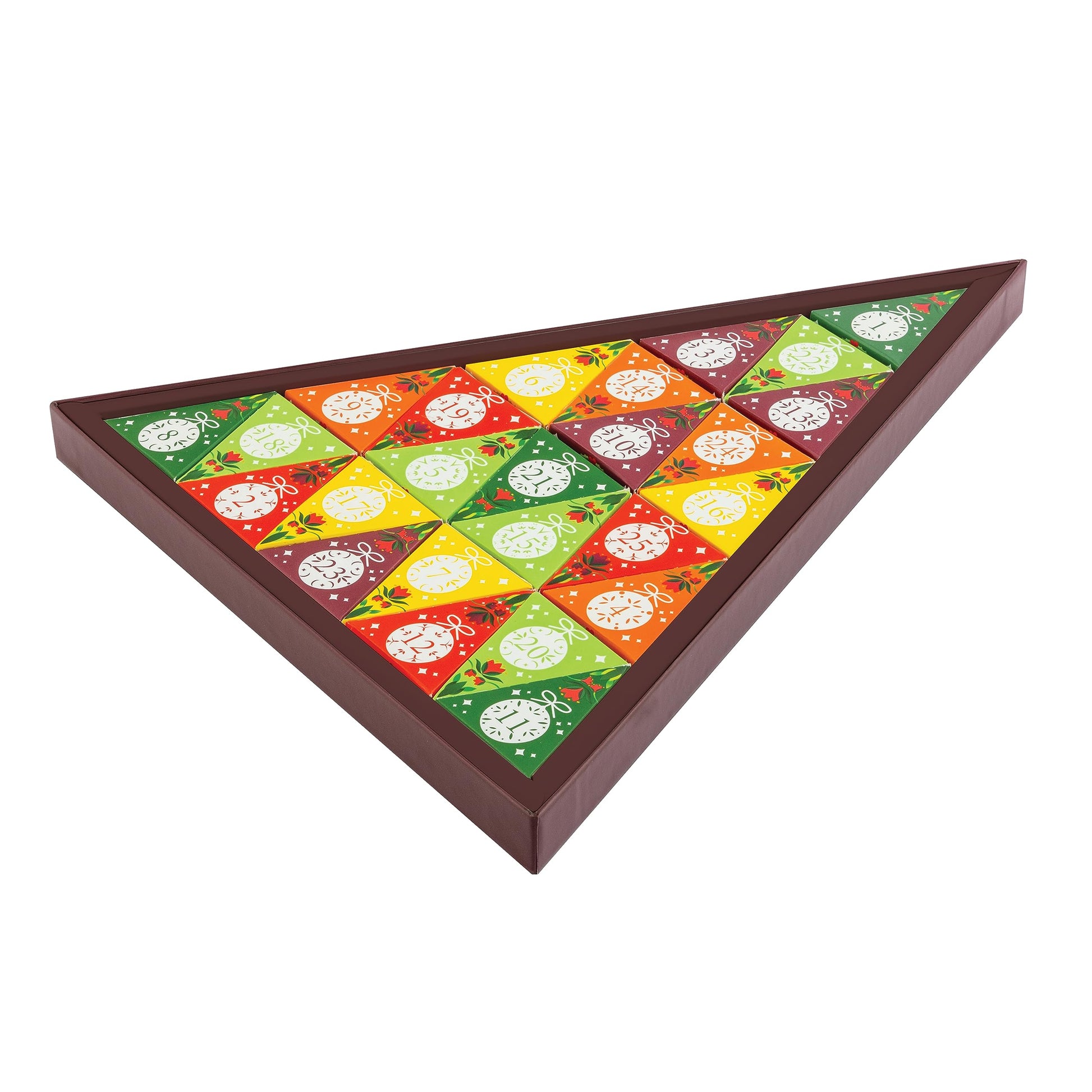 English Tea Shop Advent Calendar Nativity- 25 Pyramid Biodegradable Tea Bags - Medaid International