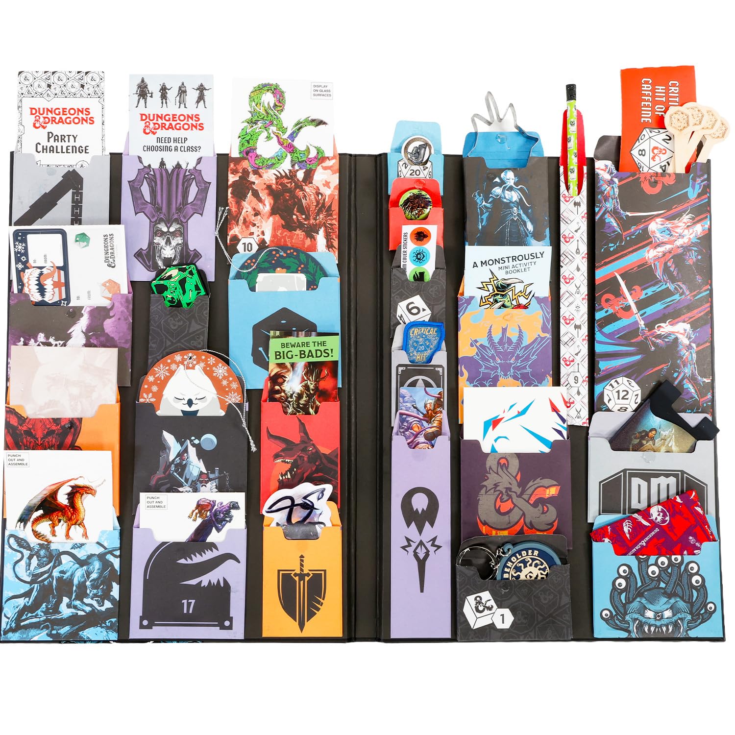 Dungeons and Dragons 2025 Advent Calendar Countdown to Christmas - 25 Day Calendar with Ornaments, Trinkets, Prizes, More | D&D Merch for Adults - Medaid International