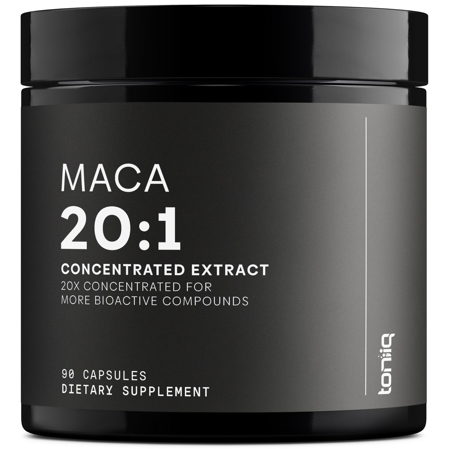 Maca Root - Ultra High Potency 20:1 Extract - Black, Red and Yellow Maca Complex - Single Origin, Wildcrafted & Highly Concentrated - Third-Party Lab Tested - 90 Capsules - Medaid International