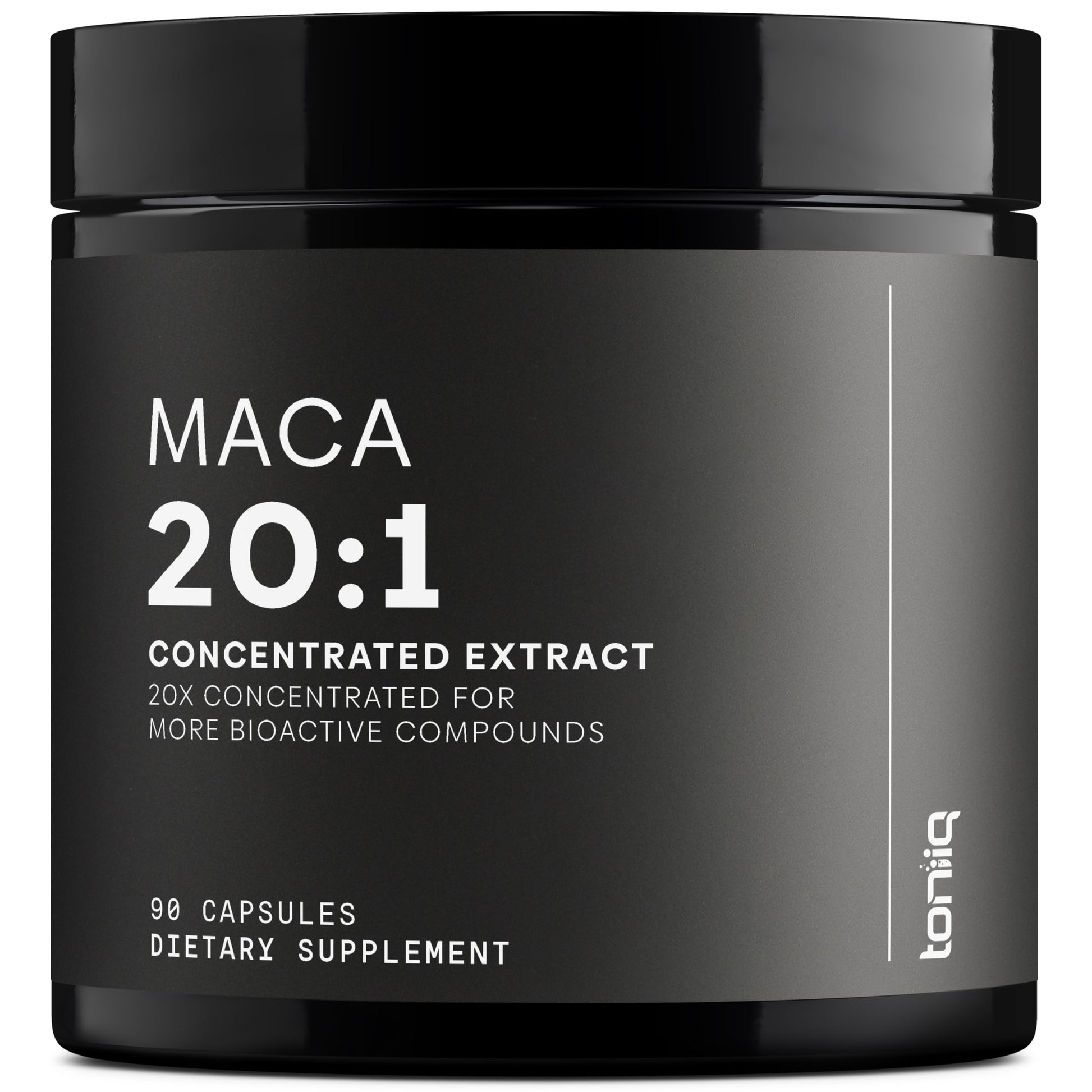Maca Root - Ultra High Potency 20:1 Extract - Black, Red and Yellow Maca Complex - Single Origin, Wildcrafted & Highly Concentrated - Third-Party Lab Tested - 90 Capsules - Medaid International