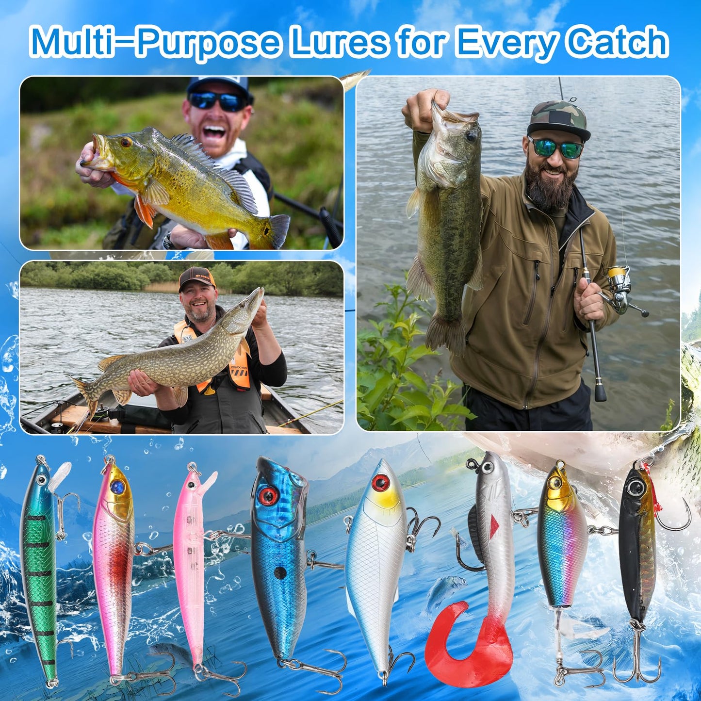 Fishing Advent Calendar for Adult 2025 Fishing Lure Advent Calendar 24 Days Christmas Countdown Calendars Tackle Lures Gifts For Men - Medaid International