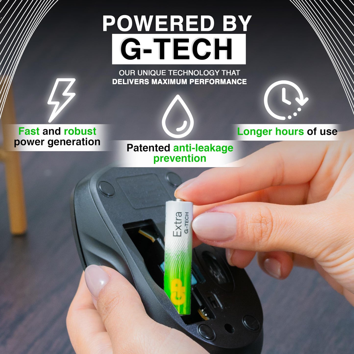 UNIIOON AAA Batteries Pack of 40 1.5V / Micro/Mini/Penlite / LR03 by GP Batteries Extra Alkaline Batteries Suitable for Everyday use in a Variety of Devices - Clocks/Remotes/Mouse/Torch/Etc - Medaid International