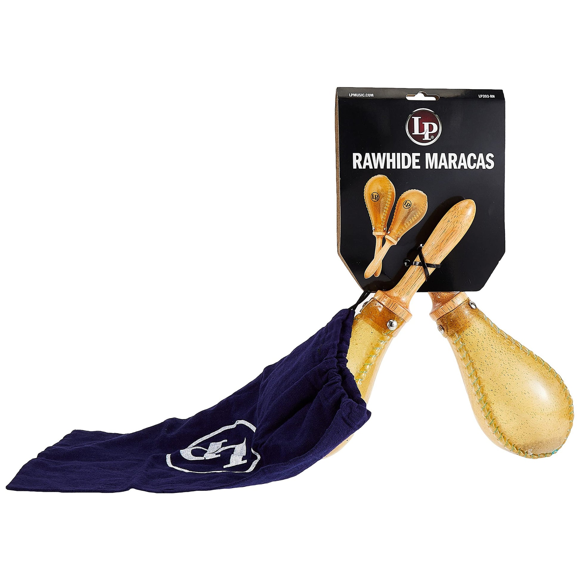 Latin Percussion LP393-RH Salsa Rawhide Maracas Nat'Rl - Medaid International