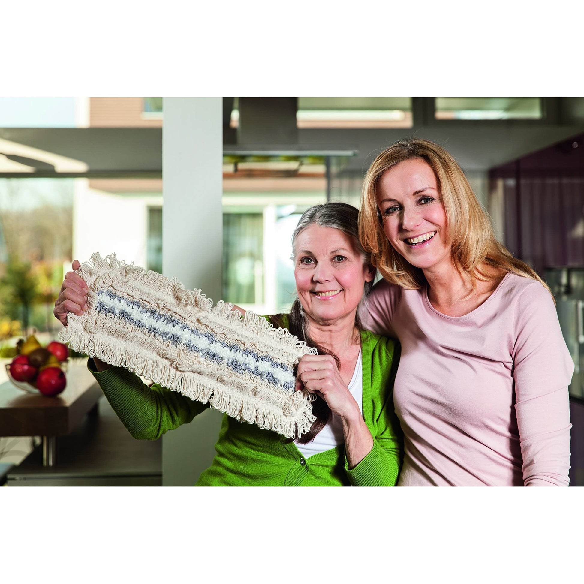 Vileda WashMat Combi 1475 – with Telescopic Handle – Loop structure for powerful Damp Cleaning – Especially Suitable For Tiles and Stone Floors - Medaid International