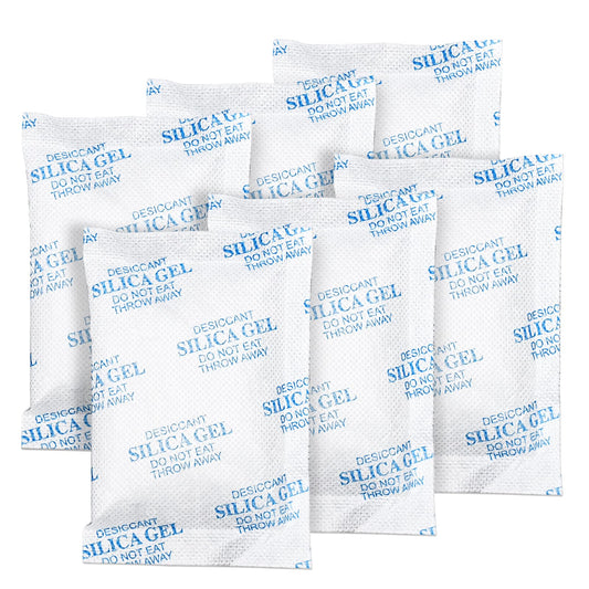 Silica Gel Packets – 50 Gram 25 Packs Moisture Absorbers, Desiccant Packs for Storage, Food Safe Desiccant for Foods, Seeds, 3D Filaments, Electronics, Safes - Medaid International
