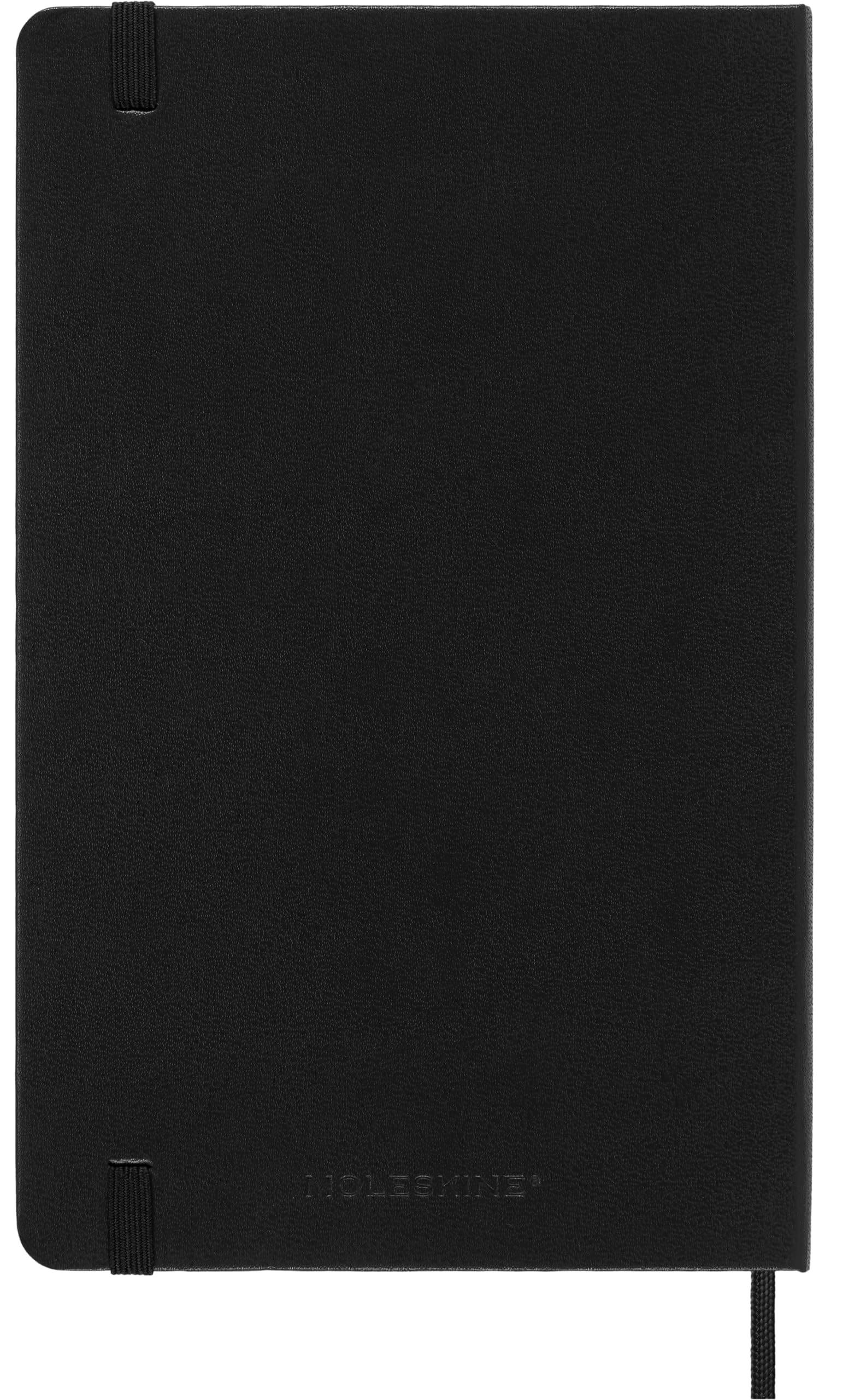 Moleskine Classic Notebook, Large, Ruled, Black, Hard Cover (5 x 8.25) - Medaid International