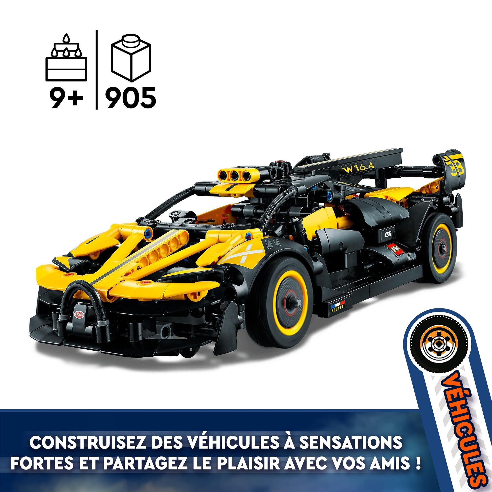 LEGO 42151 Technic Bugatti Car Toy Car Racing Model Car Collectible Iconic Vehicles from 9 Years Old - Medaid International