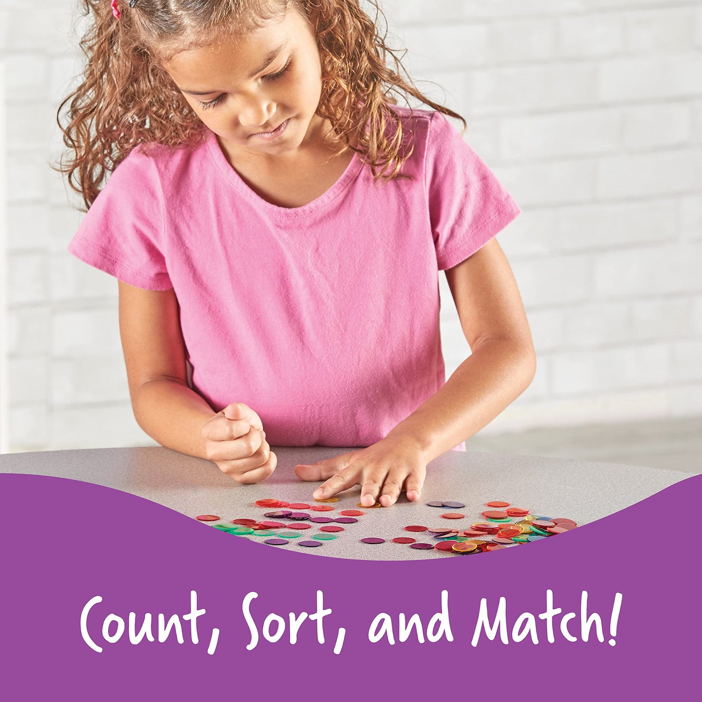 Learning Resources Transparent Color Counting Chips - 250 Pieces, Ages 5+, Math Counters for Kids, Counting Chips, Perfect for Bingo Games,Back to School Supplies,Teacher Supplies - Medaid International