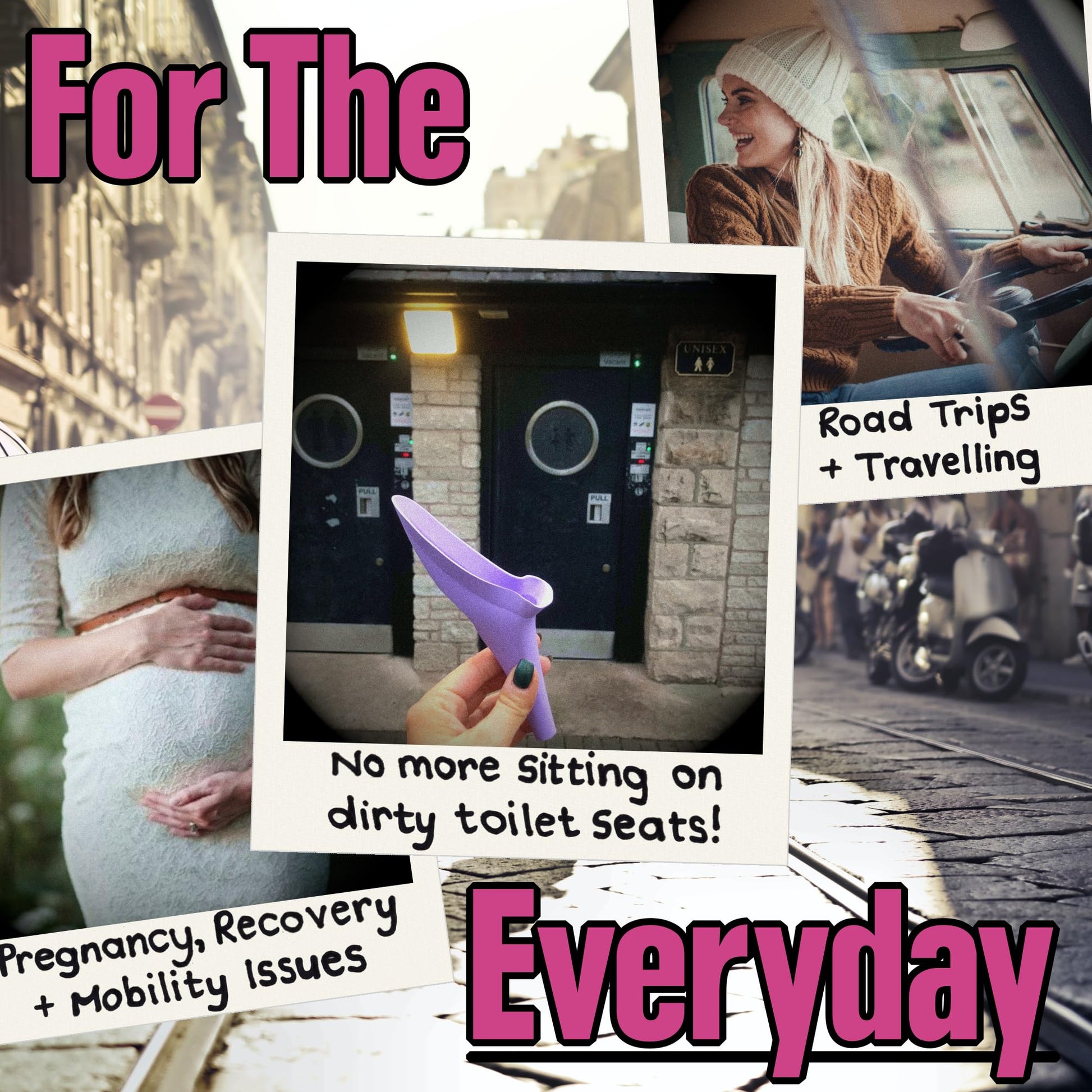 SHEWEE Flexi – The Original Female Urinal – Made in The UK – Reusable, Flexible & Portable Urination Device. Festival, Camping, Car, Hiking Essentials for Women. Stand to Pee Funnel – Purple - Medaid International