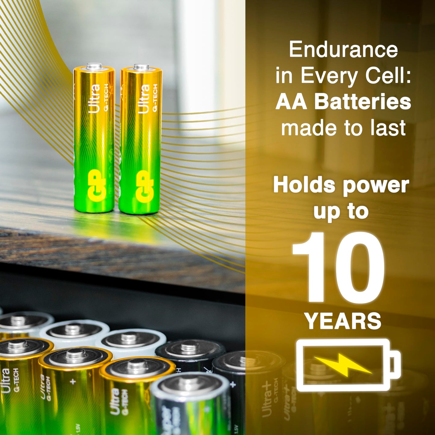 Batteries Ultra Alkaline - 10 Year Shelf Life, Ideal for Everyday Hungry Devices, Long Lasting Power, Anti-Leakage Technology | Also Known as LR06, MN1500, 15A, AM3 - Medaid International