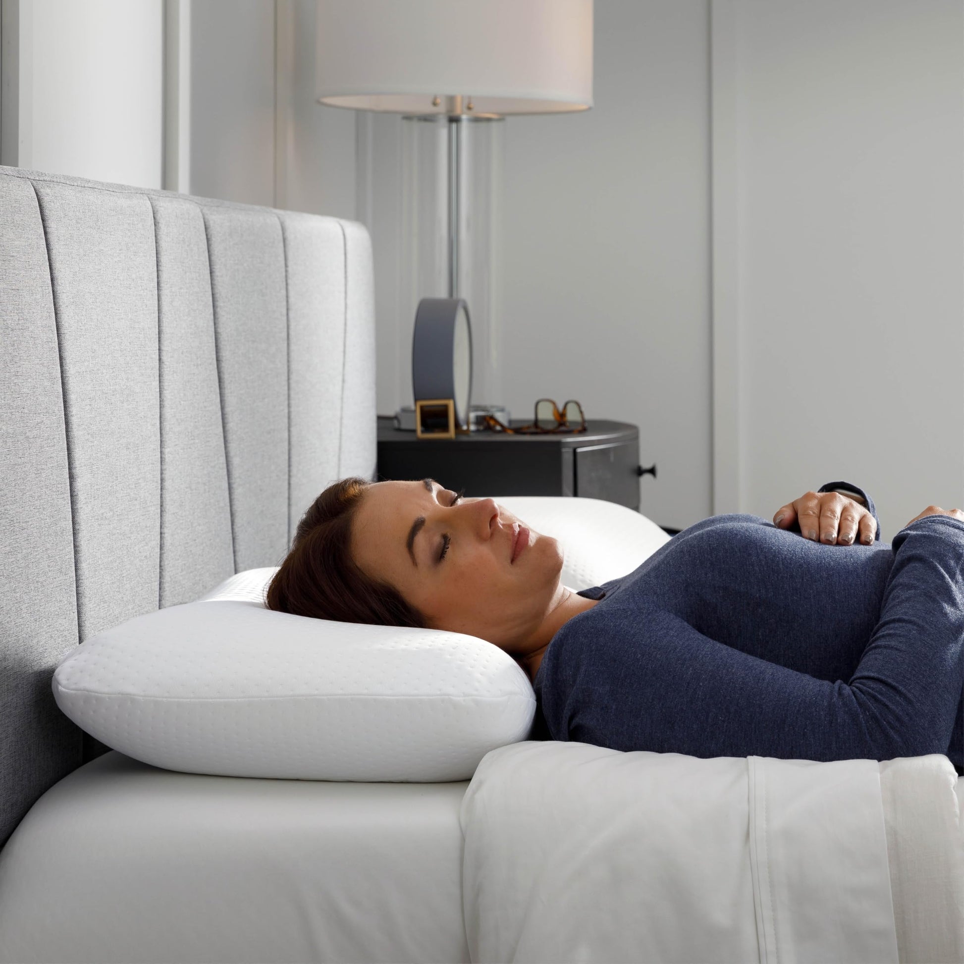 Tempur-Pedic Memory Foam Symphony Pillow Luxury Soft Feel, Standard, White - Medaid International