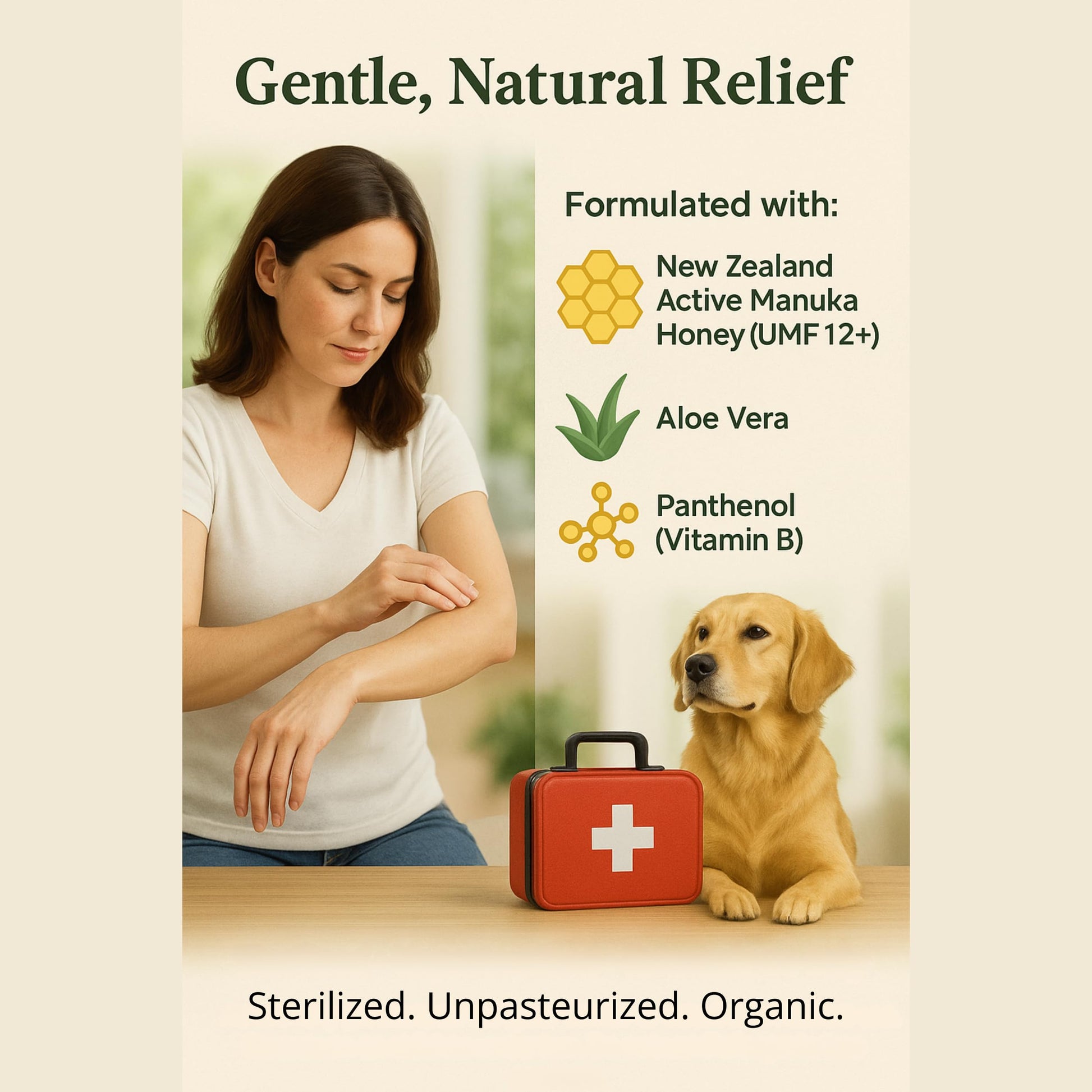 Eras Natural Sciences Wound Honey - Manuka Ointment with Aloe, UMF 12+, 80g - Medaid International