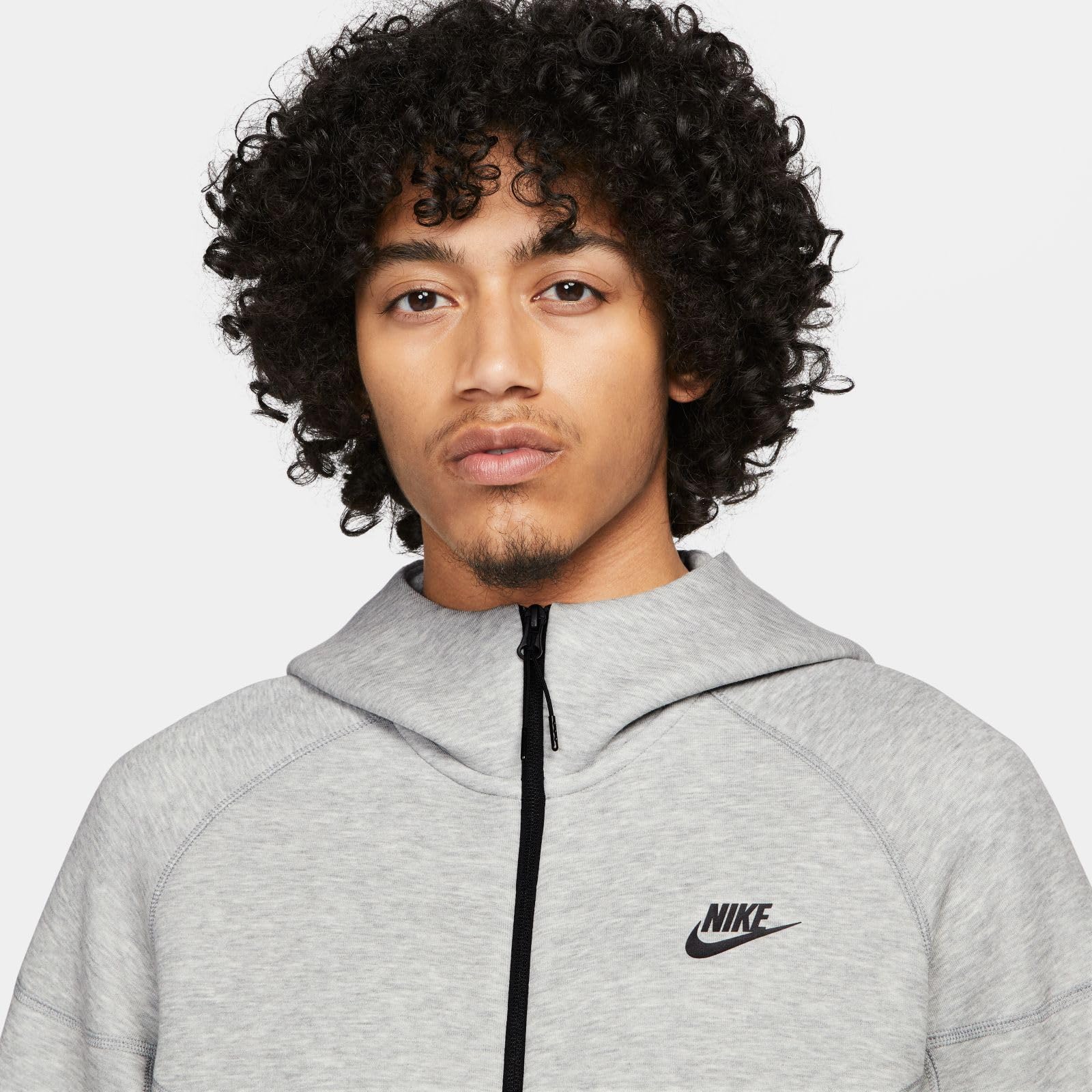 Nike Sportswear Tech Fleece Windrunner Men's Full-Zip Hoodie (DK GREY HEATHER/BLACK, FB7921-063) Size XX-Large - Medaid International