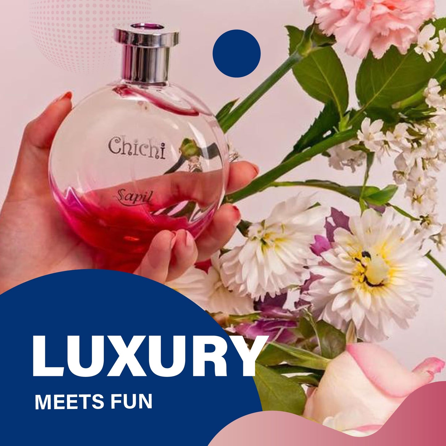 Sapil Chichi Perfume for Women - Long-lasting Dubai Perfume, Floral Musky EDT Spray, 3.4 Oz (100 ml) - Exotic Arabic Cologne for Daily Wear - Medaid International