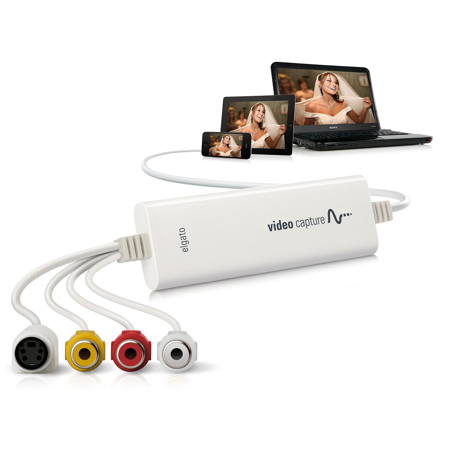 Elgato Video Capture – USB 2.0 Capture Card Device, Easy to Use, Convert Analog to Digital, with VHS VCR TV to DVD Adapter, for Mac, Windows or iPad - Medaid International