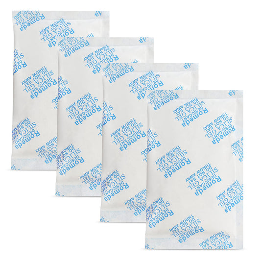 55 Pcs 5 Gram Silica Gel Packs, Transparent Desiccant, Desiccant Packets for Storage, Moisture Packs for Spices Jewelry Shoes Boxes Electronics Storage - Medaid International