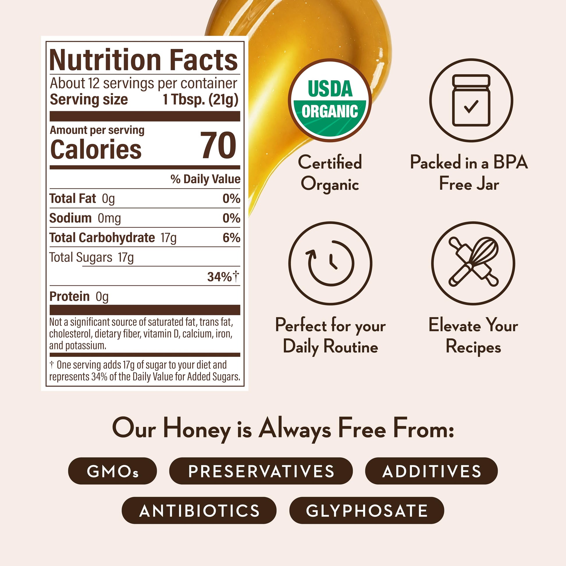 Wedderspoon Raw Premium USDA Certified Organic Manuka Honey, 50+ MGO, 8.8 Oz, Unpasteurized New Zealand Honey, From Our Hives to Your Home - Medaid International