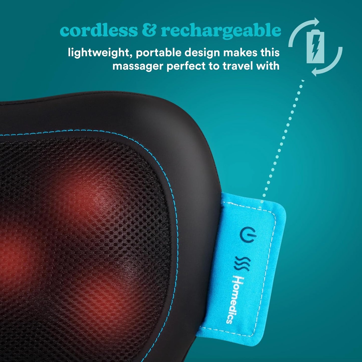 Portable Shiatsu Pillow + Soothing Heat - Medaid International