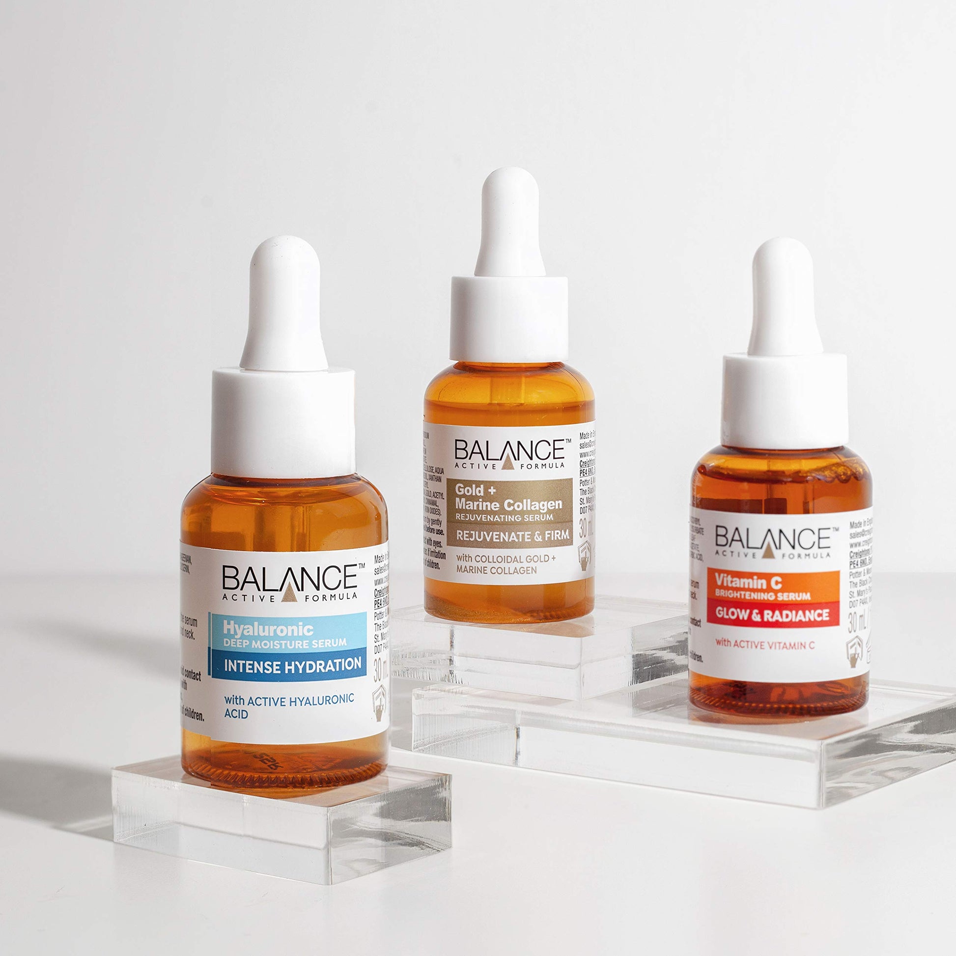 Balance Active Formula The Mighty Three (3 x 30ml) – breakthrough active ingredients for visible results. Three targeted serums that you can layer together or use individually. - Medaid International