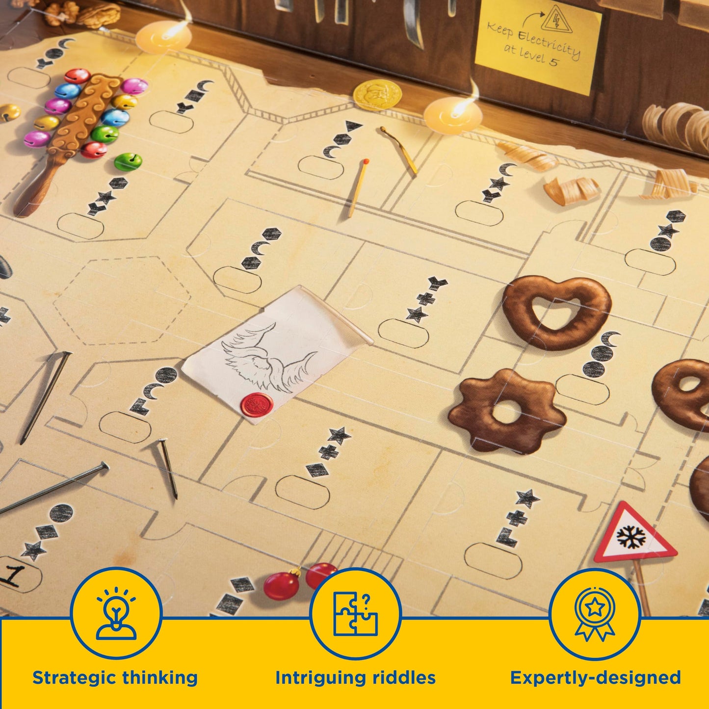 EXIT: The Game - Advent Calendar - The Silent Storm Family Game Cooperative Game Puzzle a Day Escape Room - Medaid International