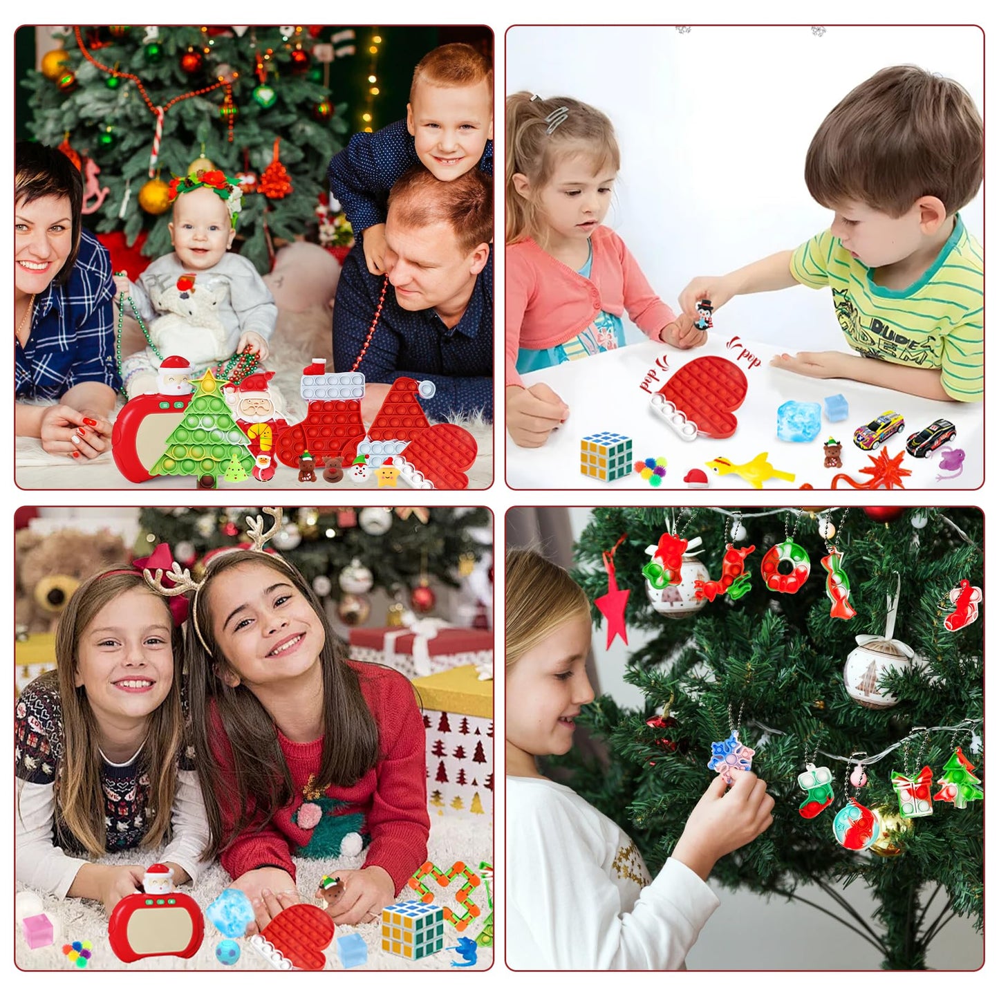 Christmas Advent Calendar 2025,24 Days of Surprises Fidget Toys Box,24-Day,Xmas Party Favors Carnival Treasure,24 Days of Surprises Fidget Toys Box,Fidget Toys Bulk Christmas Gift For Girls Boys Teen - Medaid International