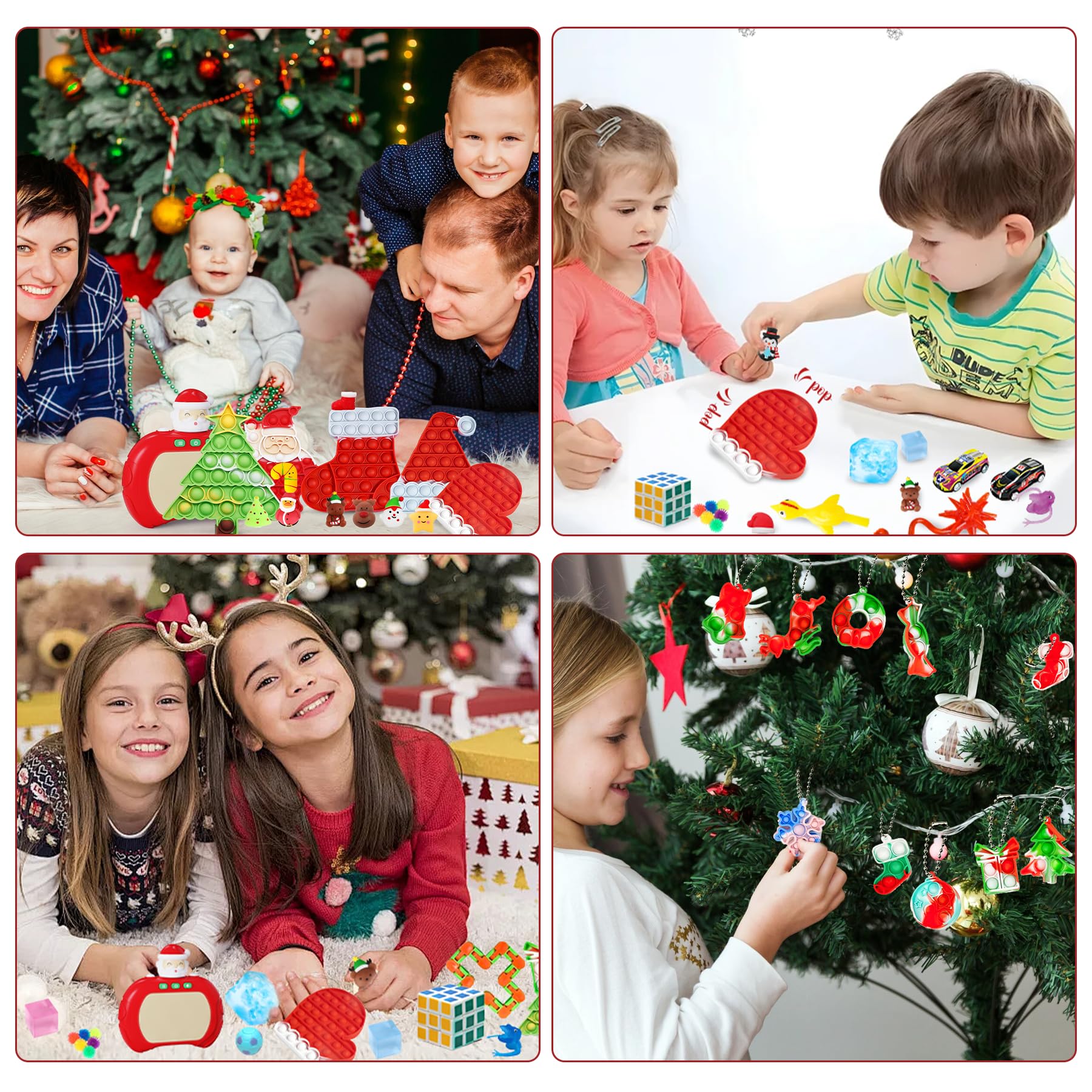 Christmas Advent Calendar 2025,24 Days of Surprises Fidget Toys Box,24-Day,Xmas Party Favors Carnival Treasure,24 Days of Surprises Fidget Toys Box,Fidget Toys Bulk Christmas Gift For Girls Boys Teen - Medaid International