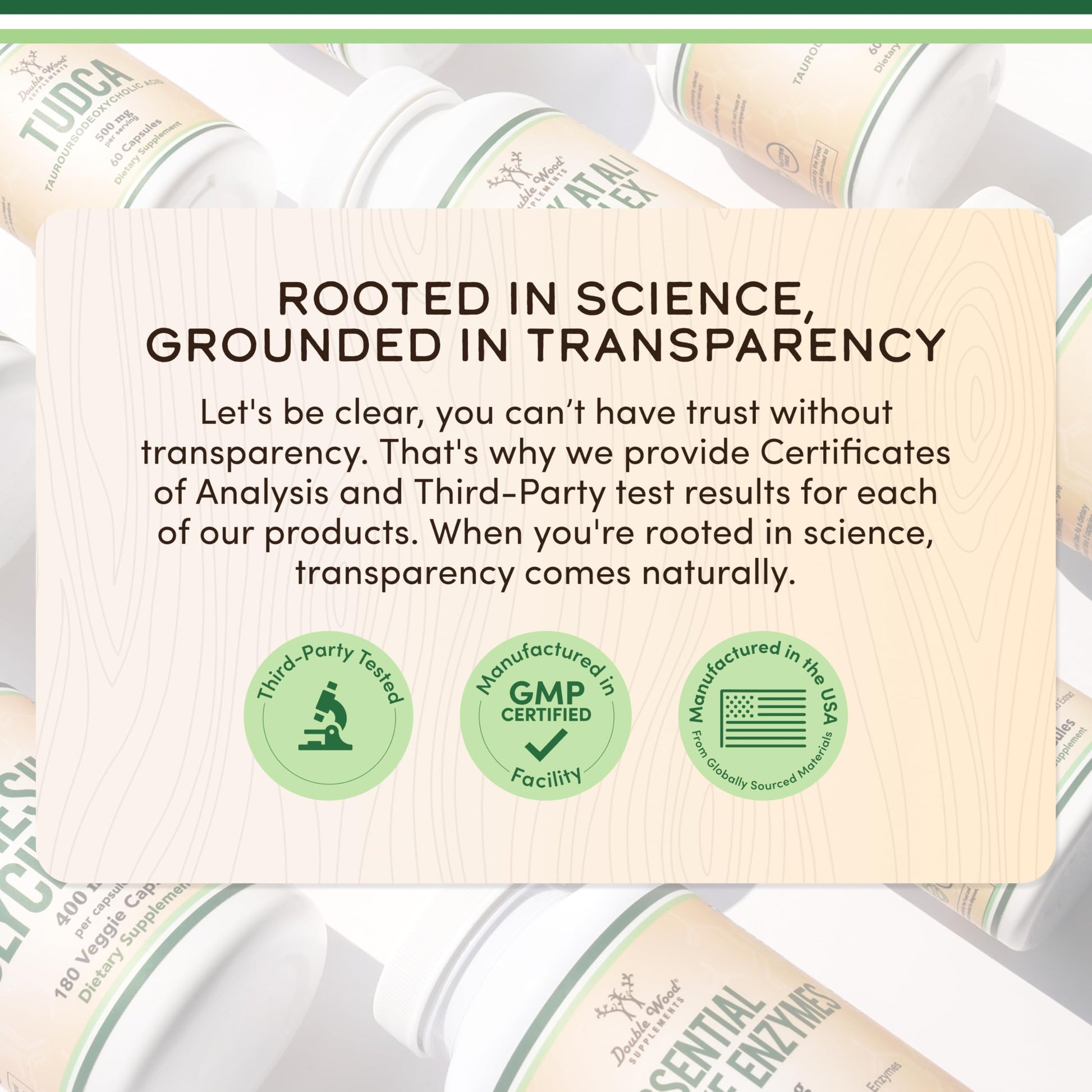 Resveratrol Supplement 500mg Per Serving, 120 Capsules (Resveratrol Polygonum Root Extract Providing 50% Trans Resveratrol) Healthy Aging Support by Double Wood - Medaid International