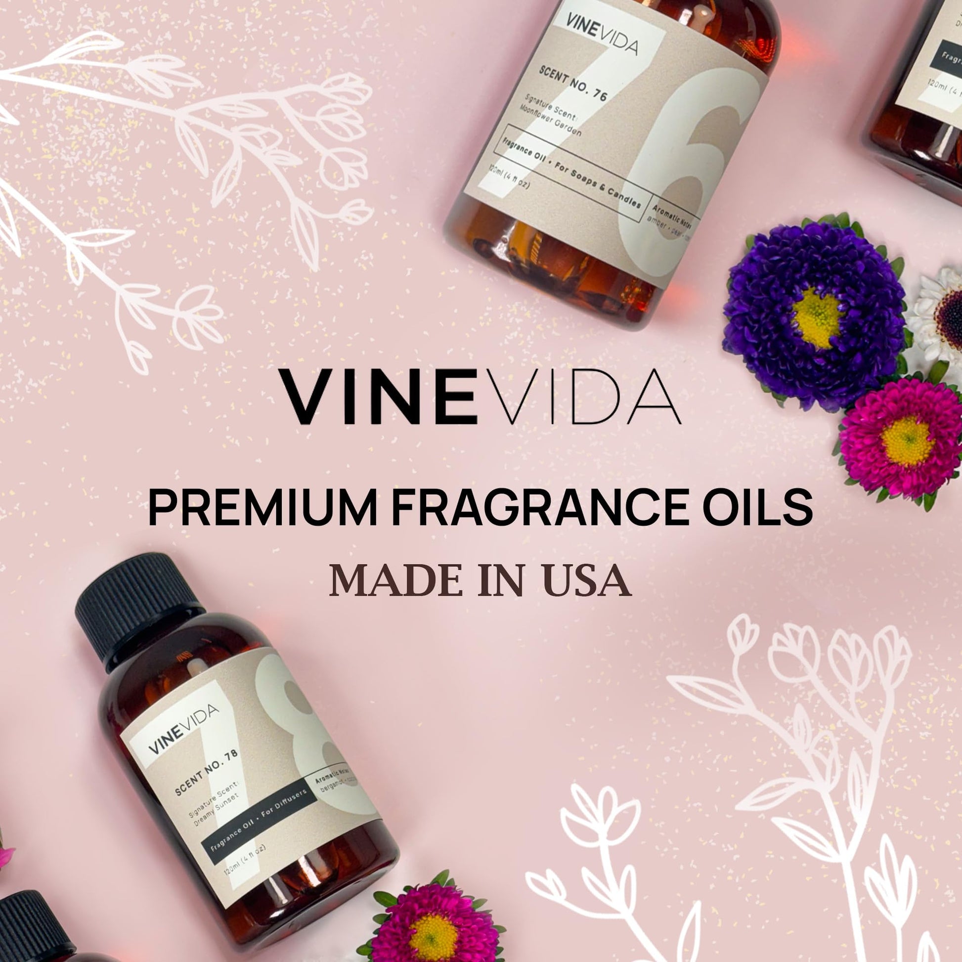 VINEVIDA [4oz] Kentucky Bourbon Fragrance Oil for Candle Making - Candle Scents for Candle Making, Made in USA Candle Oil Scents - Scents for Soap Making - Medaid International