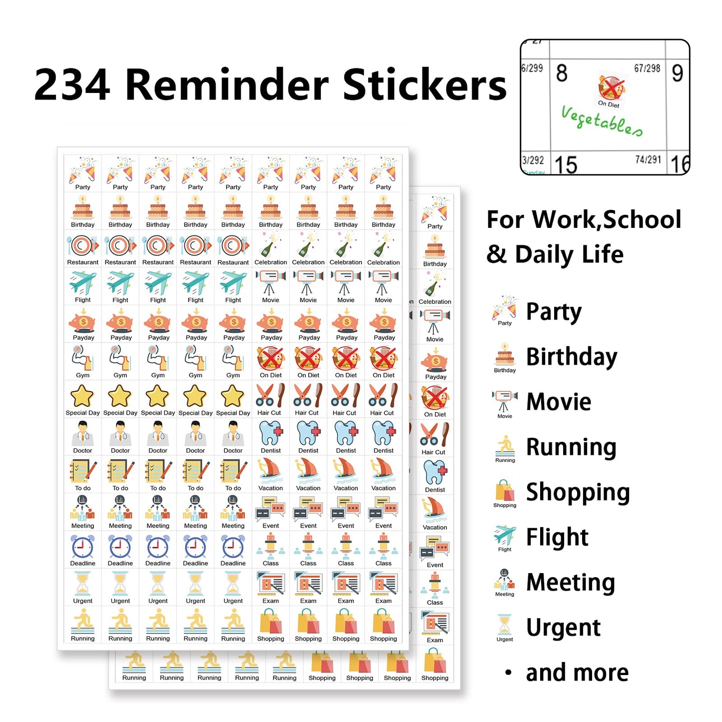 Small Desk Calendar 2026-2027, Mokani Standing Desktop Calendar (Jan.2026-Jun.2027), Academic Flip Calender with Stickers & US Holidays Marked (8"x6") - Medaid International