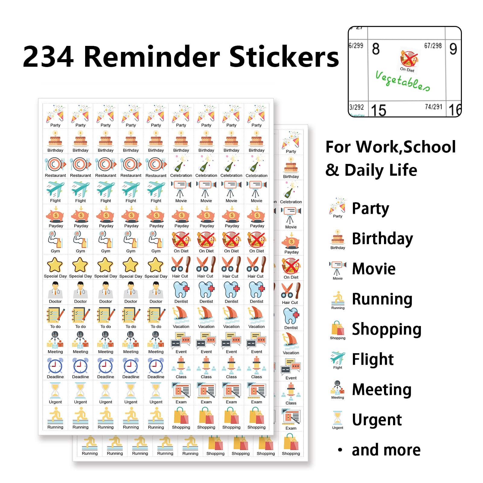 Small Desk Calendar 2026-2027, Mokani Standing Desktop Calendar (Jan.2026-Jun.2027), Academic Flip Calender with Stickers & US Holidays Marked (8"x6") - Medaid International