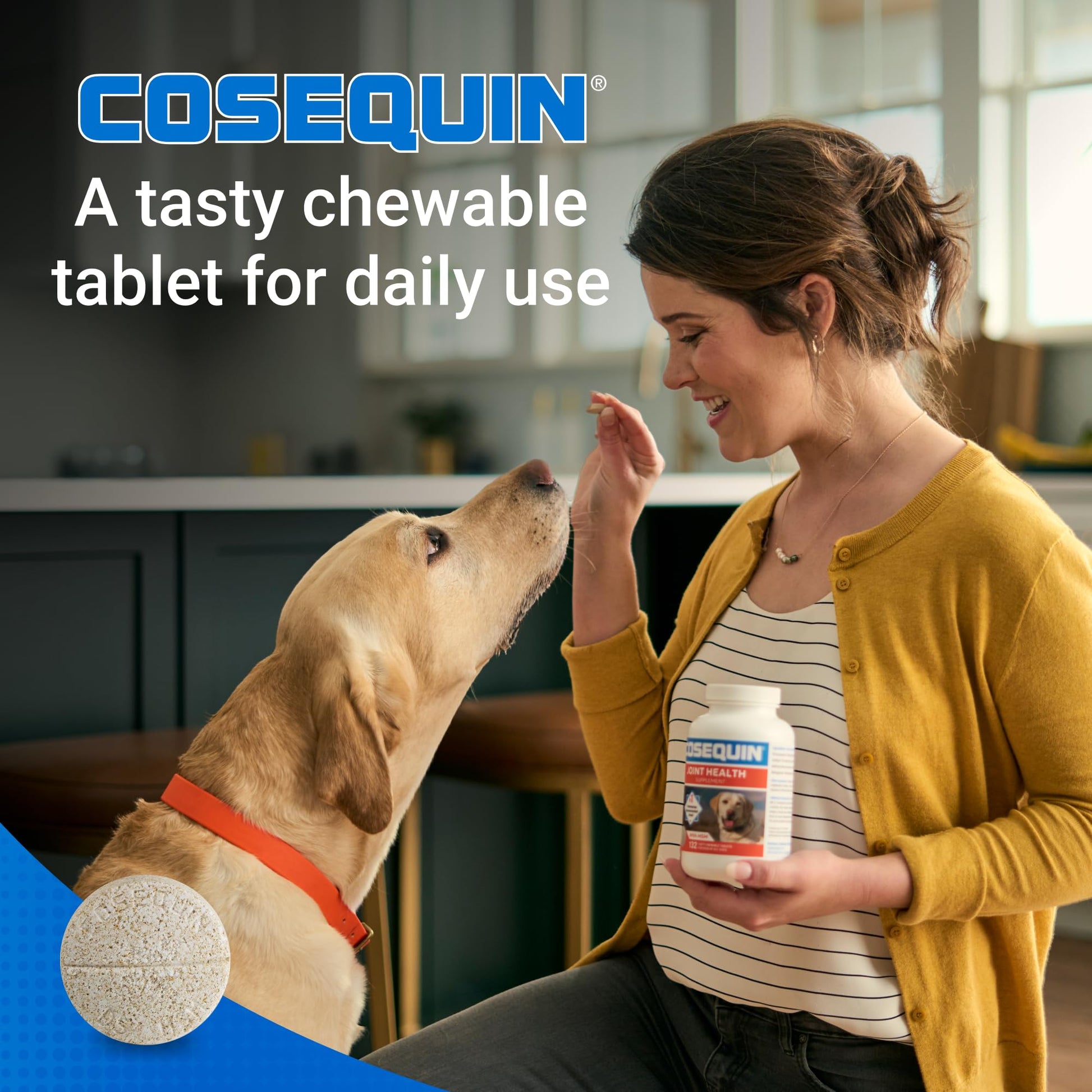 Nutramax Cosequin for Dogs Joint Health Supplement, Contains Glucosamine for Dogs, Plus Chondroitin and MSM, Supports Healthy Joints, For All Breeds and Sizes, Chewable Tablets, 132 Count - Medaid International