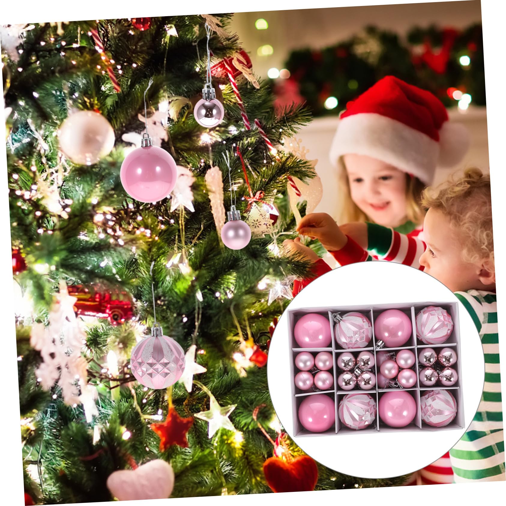 Outdoor Christmas Ornaments Ball Decorations Xmas Tree Balls - Medaid International