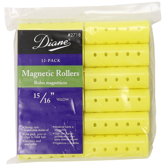 Diane Magnetic Rollers, Yellow, 15/16 Inch - Medaid International