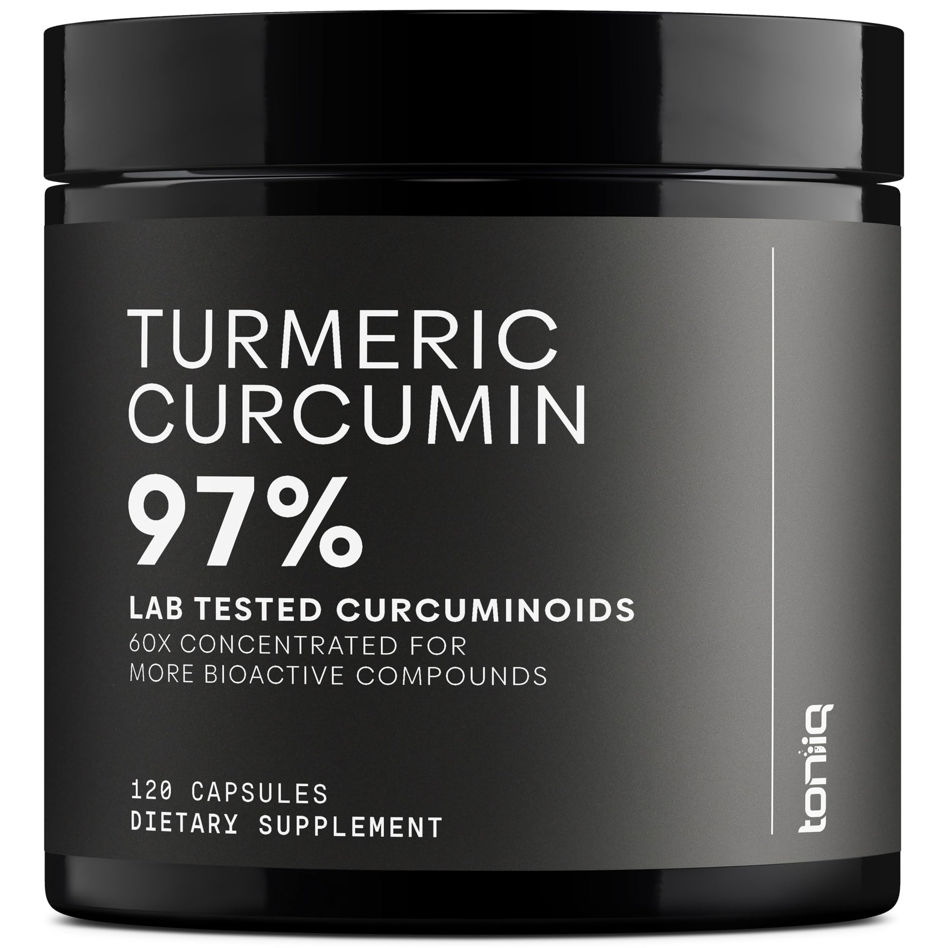 Turmeric Curcumin - Ultra High Potency 60:1 Extract with 97% Curcuminoids - 1200mg Per Serving - Black Pepper & MCT Oil for Enhanced Absorption - Third-Party Lab Tested - 120 Capsules - Medaid International