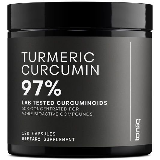 Turmeric Curcumin - Ultra High Potency 60:1 Extract with 97% Curcuminoids - 1200mg Per Serving - Black Pepper & MCT Oil for Enhanced Absorption - Third-Party Lab Tested - 120 Capsules - Medaid International