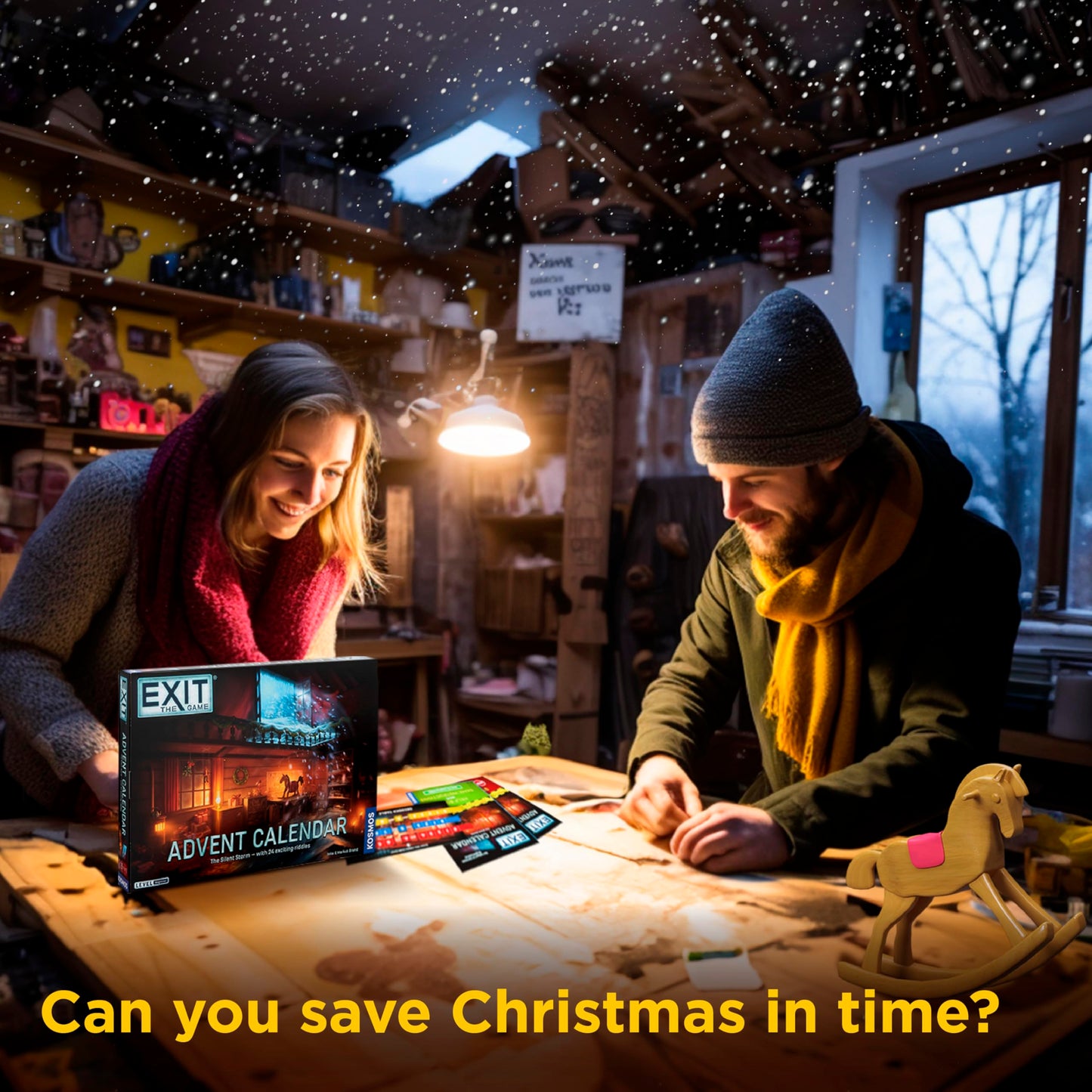 EXIT: The Game - Advent Calendar - The Silent Storm Family Game Cooperative Game Puzzle a Day Escape Room - Medaid International