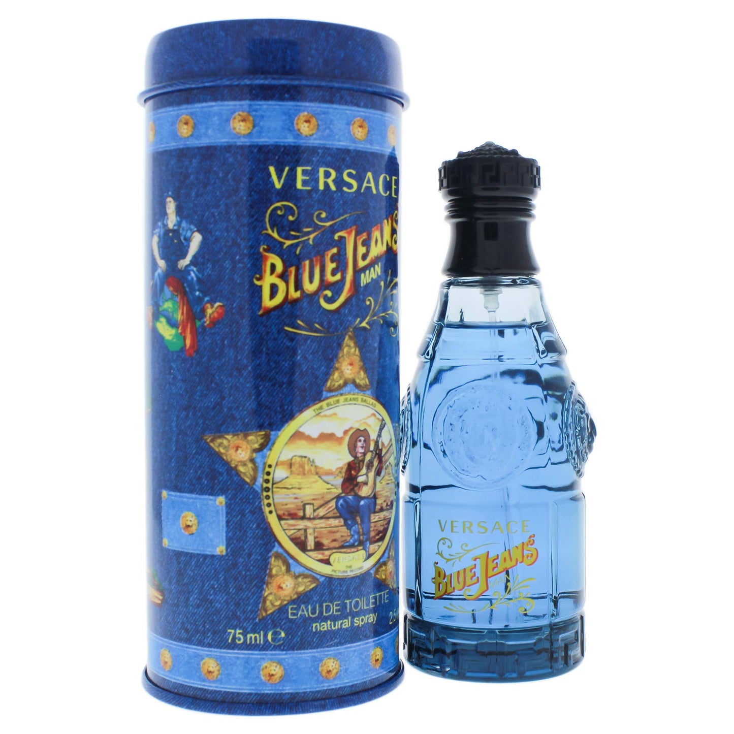 Blue Jeans By Gianni Versace For Men, Eau De Toilette Spray 2.5-Ounces - Medaid International