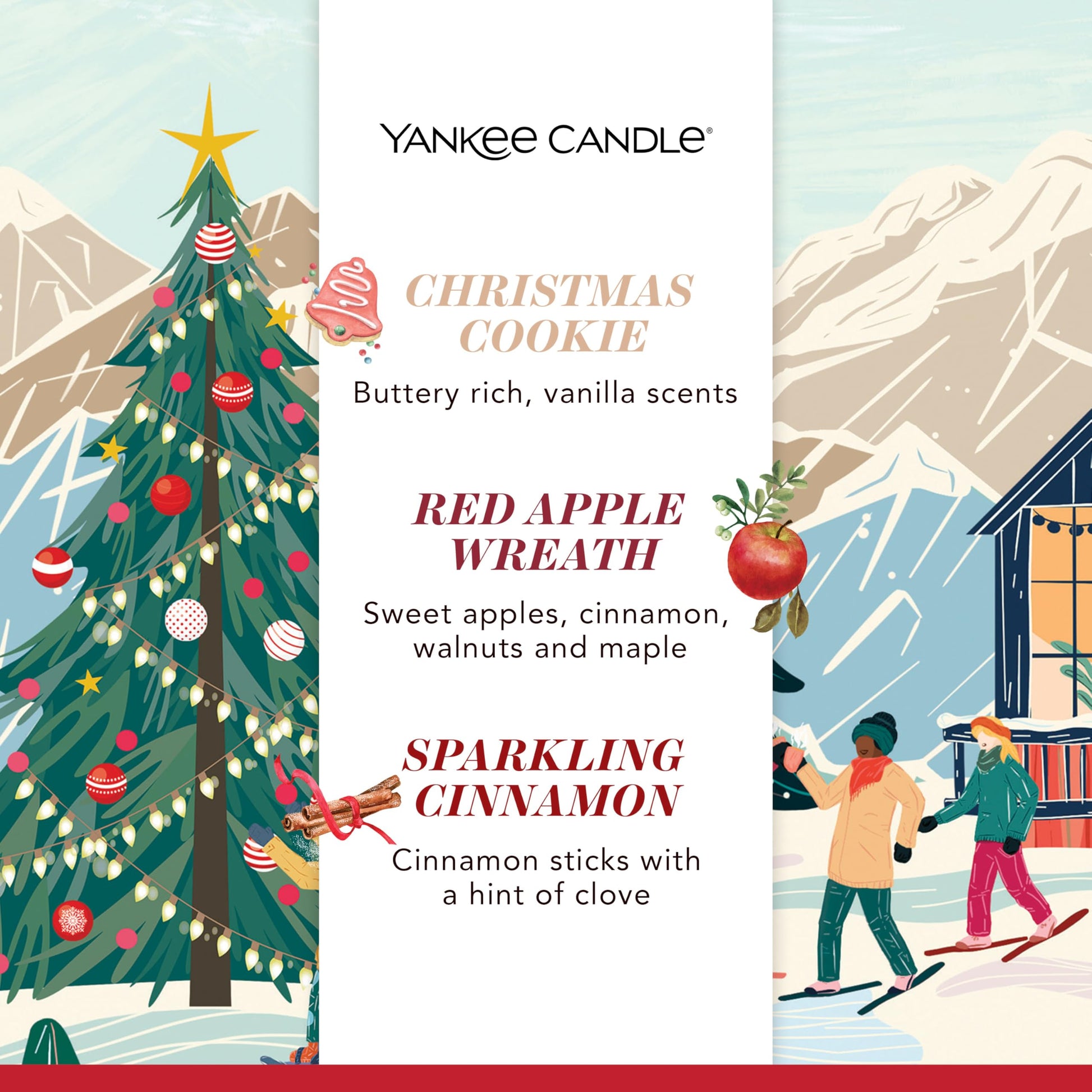 Yankee Candle Christmas Scented Candles Gift Set, 6 Filled Mini Votive Candles, Après Ski Collection, Perfect Christmas Gifts for Women - Medaid International
