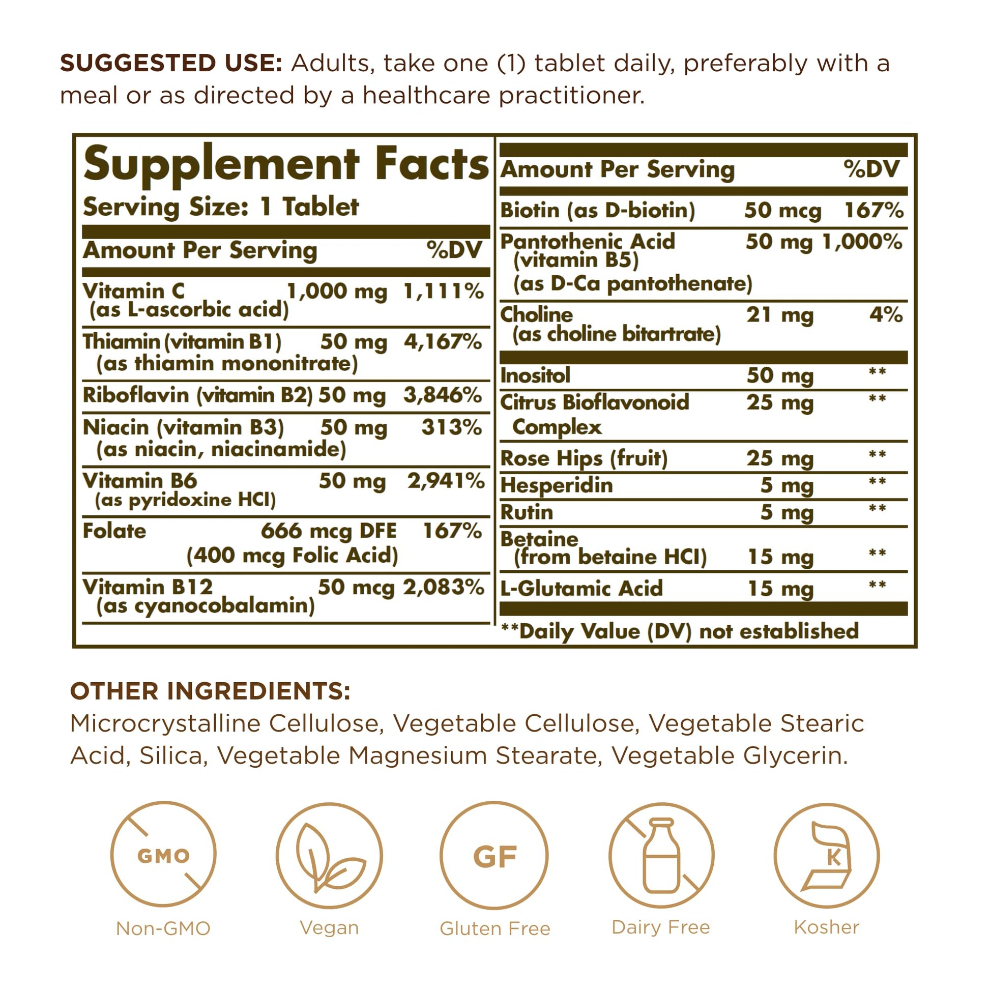 Ultimate B+C Complex Stress Formula 90 Tablets - Medaid International