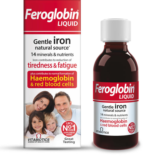 Feroglobin Gentle Iron and Nutrient Liquid - Reduce Tiredness and Fatigue | Maintain Health and Vitality | Natural Iron Source - Medaid International