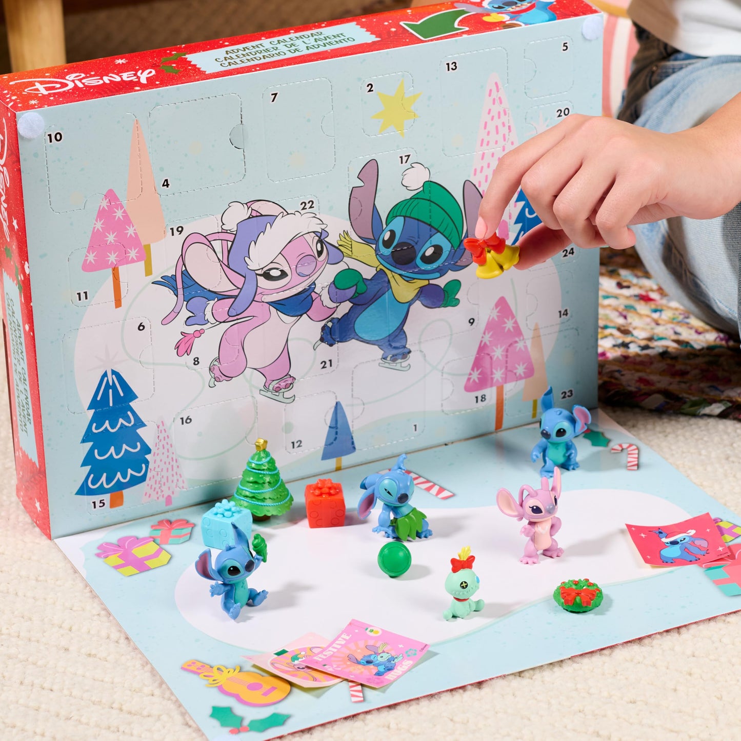 Disney Stitch Advent Calendar, 24 Total Holiday Surprises, Christmas Countdown Calendar - Medaid International