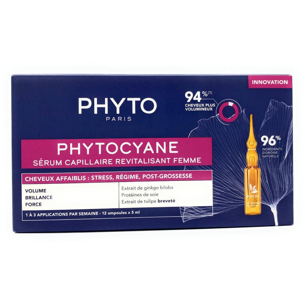 PhytoCyane Anti-Hairloss Ampoule Women- 12 Vials*5 - Medaid - Lebanon