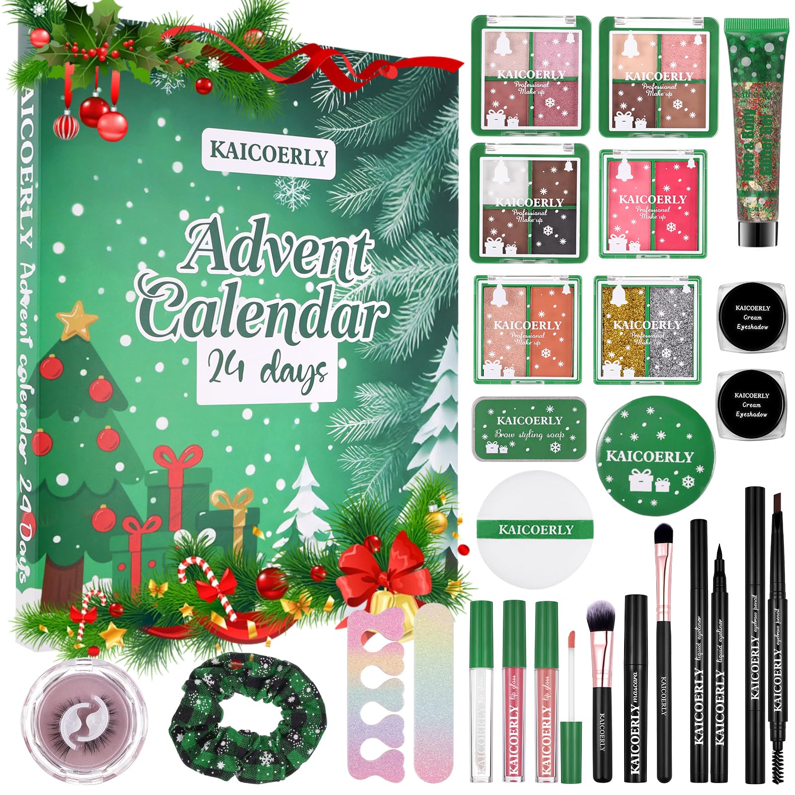 Makeup Advent Calendar 2025 for Women Teen Girls,24 Days Christmas Makeup Set with Surprises Individually Boxed ，2025 Xmas Countdown Calendar Makeup Kits for Christmas Party Festival - Medaid International