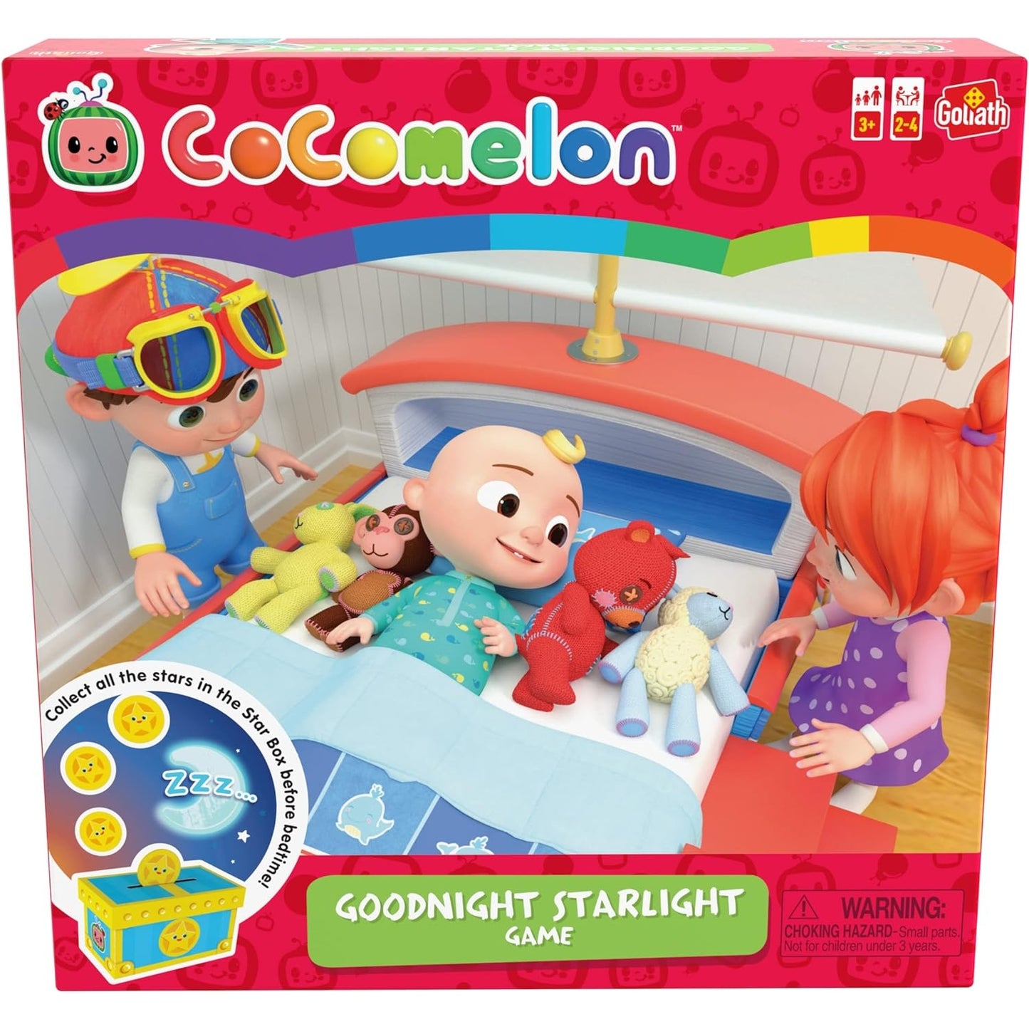 Goliath Cocomelon Goodnight Starlight Game - Help JJ and Friends Get Ready for Bed, Sing Along to Cocomelon Songs - Ages 3 and Up, 2-4 Players - Medaid - Lebanon