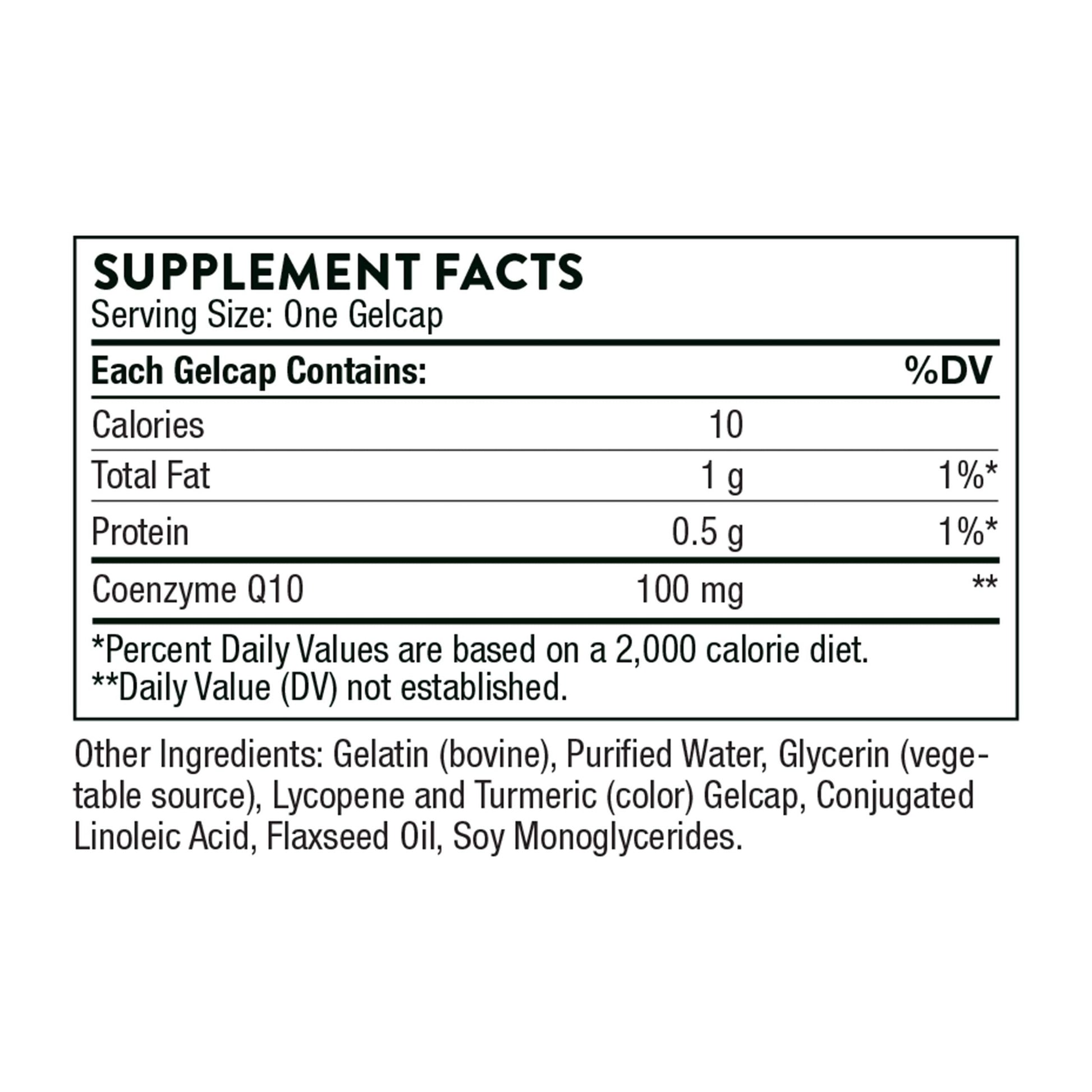 THORNE - CoQ10 (Formerly Q-Best 100) - 100mg Optimally Absorbed Ubiquinone - Gluten-Free Dietary Supplement Support for Heart Health & Brain Function* - 60 Gelcaps - Medaid International