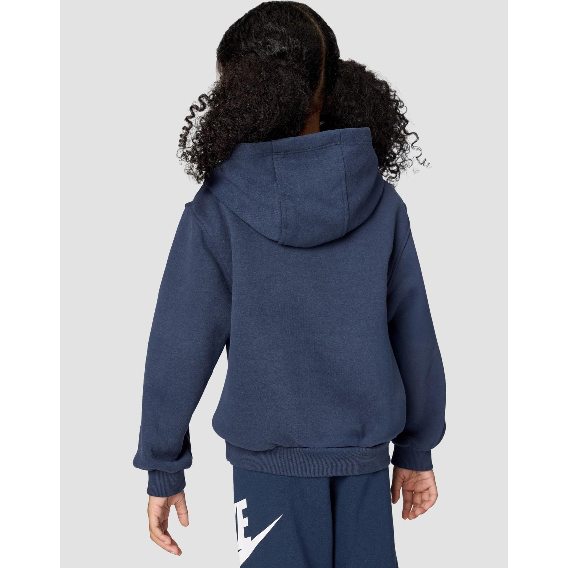 Nike Kids' Little Sportswear Club Fleece Hoodie, Midnight Navy/White - Medaid International