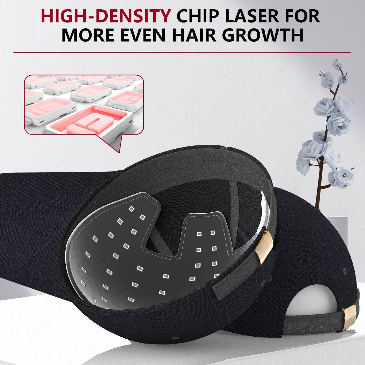 Laser Cap, Laser Therapy Device for Hair Regrowth, Low Level Laser Therapy to Promote Hair Growth in Women and Men with Androgenic Alopecia - Medaid International