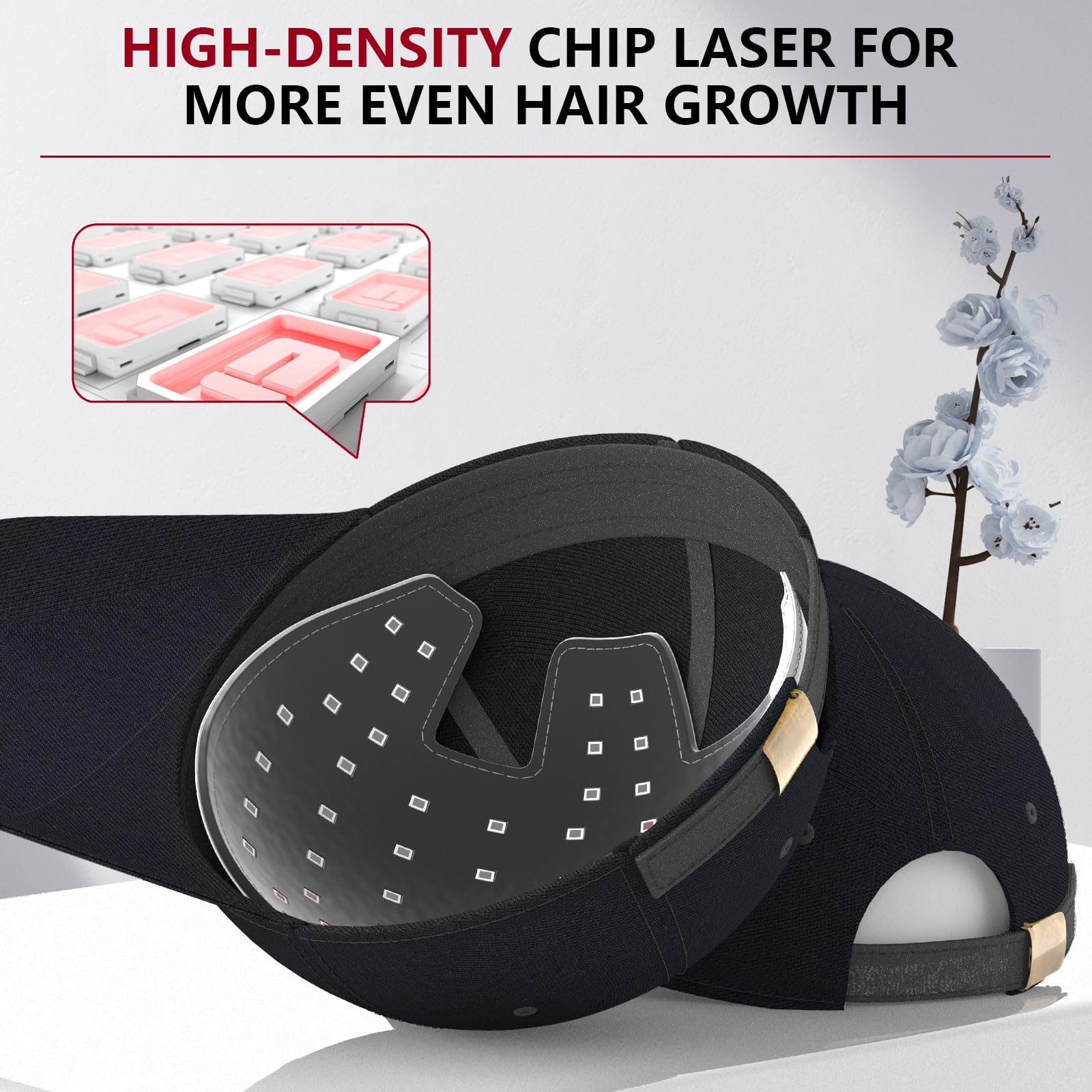 Laser Cap, Laser Therapy Device for Hair Regrowth, Low Level Laser Therapy to Promote Hair Growth in Women and Men with Androgenic Alopecia - Medaid International