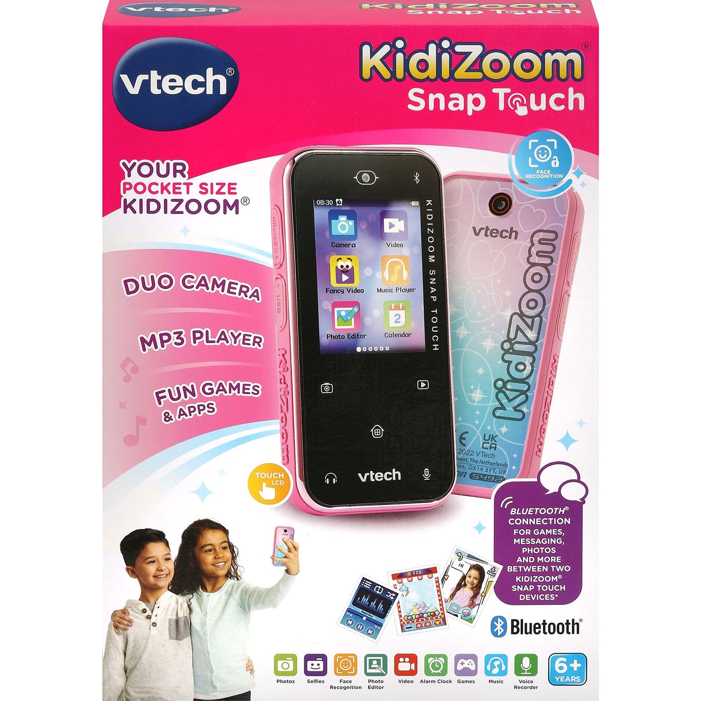Vtech 549253 KidiZoom Snap Touch Toy Device 6 Years and Older, Pink - Medaid International