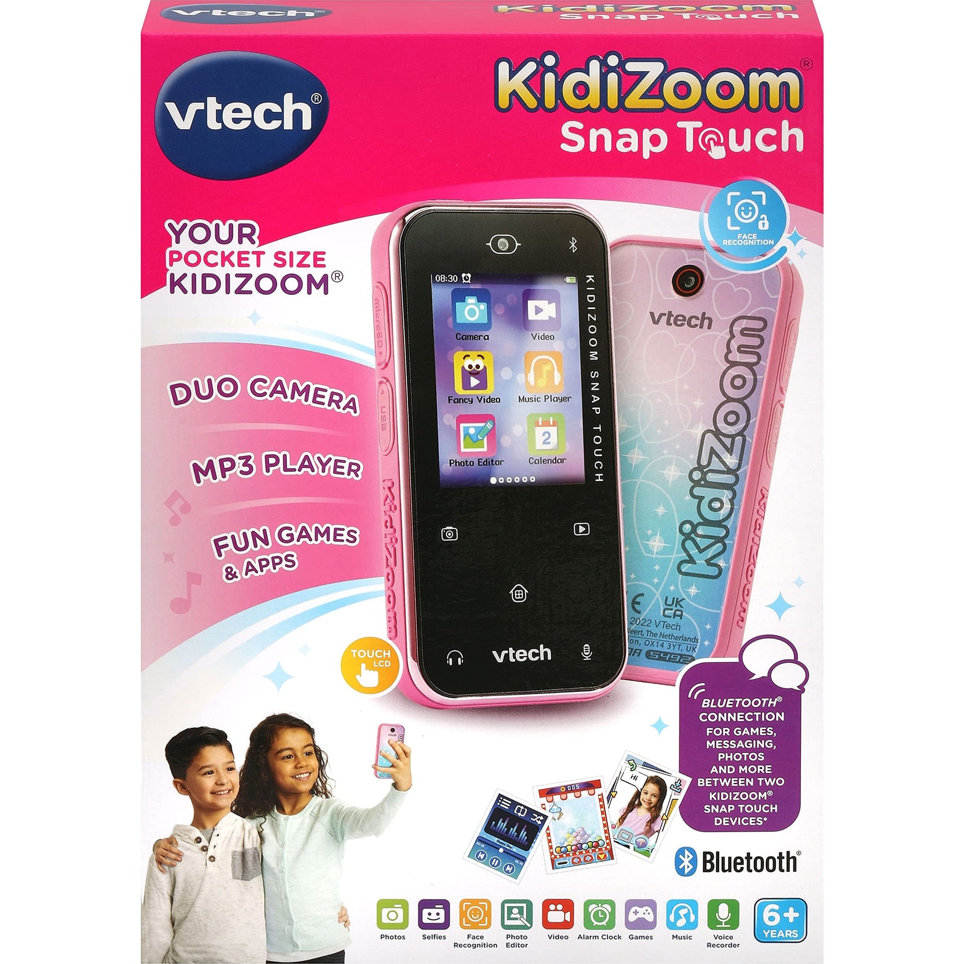 Vtech 549253 KidiZoom Snap Touch Toy Device 6 Years and Older, Pink - Medaid International